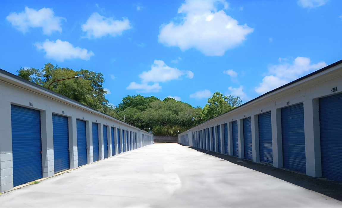 Drive-up storage access at Emerald Coast Storage in Pensacola